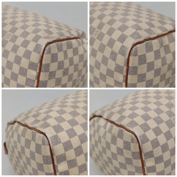 LOUIS VUITTON Damier Azur Speedy 35 Hand Bag - Picture 15 of 15